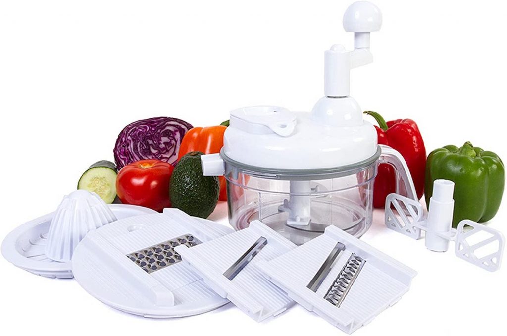 Manual food processor and chopper