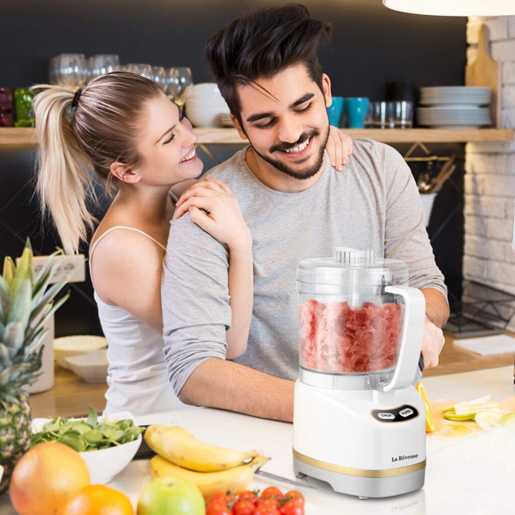 La Reveuse Electric Mini Food Processor with 200 Watts